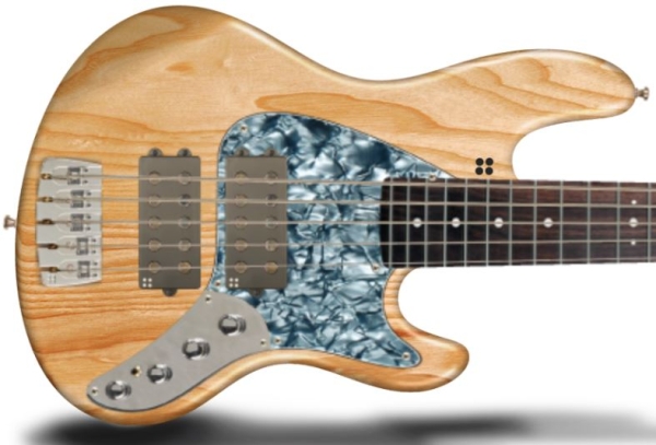 Sandberg California II TM2-5 Pickguard, Blackpearl
